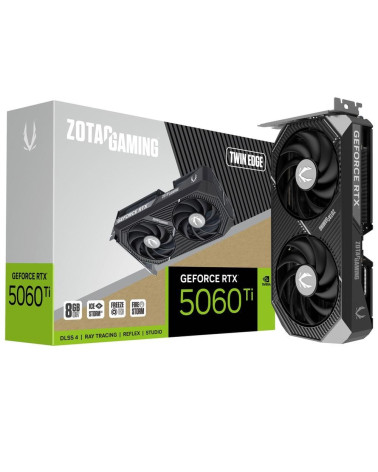Видеокарта Zotac RTX5060Ti TWIN EDGE 8GB GDDR7 128bit 3xDP HDMI 2FAN MEDIUM PACK