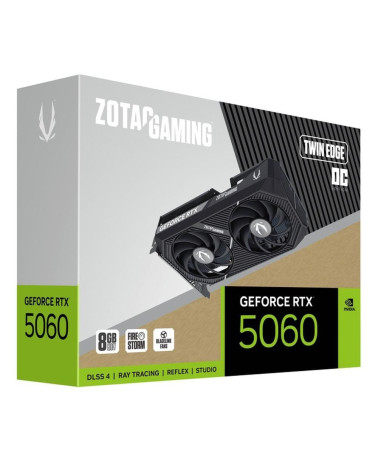 Видеокарта Zotac RTX5060 TWIN EDGE OC 8GB GDDR7 128bit 3xDP HDMI 2FAN MEDIUM PACK