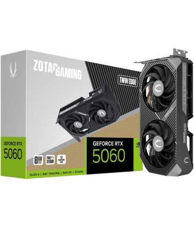Видеокарта Zotac RTX5060 TWIN EDGE 8GB GDDR7 128bit 3xDP HDMI 2FAN MEDIUM PACK