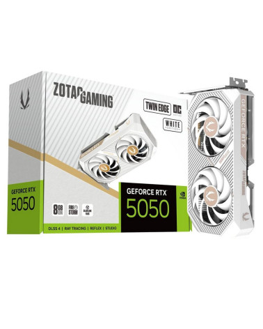 Видеокарта Zotac RTX5050 TWIN EDGE OC WHITE ED 8GB GDDR6 128bit 3xDP HDMI 2FAN MEDIUM PACK