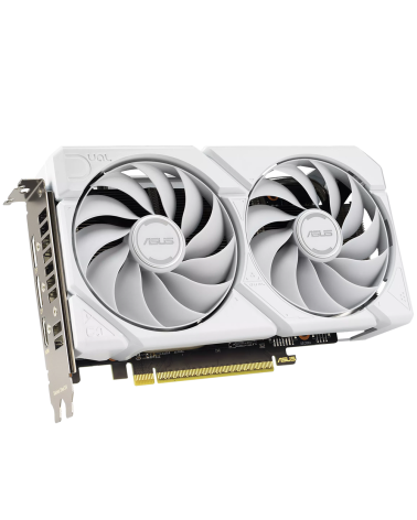 Видеокарта ASUS RX9060XT DUAL WHITE 16GB GDDR6 128bit 2xDP HDMI 2FAN RTL (DUAL-RX9060XT-16G-WHITE)
