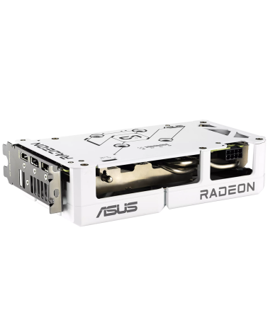 Видеокарта ASUS RX9060XT DUAL WHITE 16GB GDDR6 128bit 2xDP HDMI 2FAN RTL (DUAL-RX9060XT-16G-WHITE)