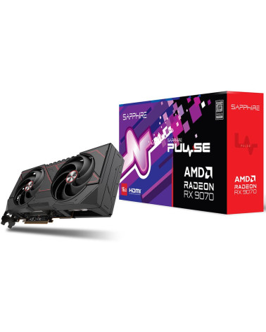 Видеокарта Sapphire RX9070 PULSE 16GB GDDR6 256bit 2xDP 2xHDMI 2FAN RTL