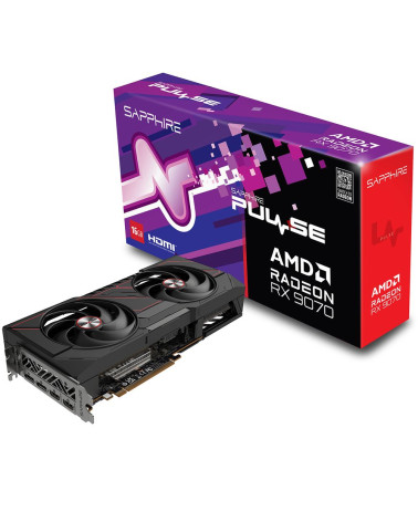 Видеокарта Sapphire RX9070 PULSE 16GB GDDR6 256bit 2xDP 2xHDMI 2FAN RTL
