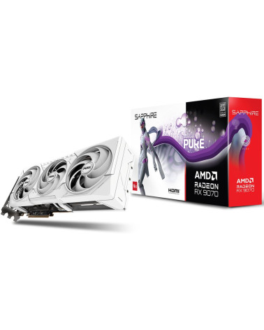 Видеокарта Sapphire RX9070 PURE OC 16GB GDDR6 256bit 2xDP 2xHDMI 3FAN RTL