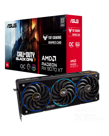 Видеокарта ASUS RX9070XT TUF GAMING COD BO7 SPECIAL EDITION OC 16GB GDDR6 256bit 3xDP HDMI 3FAN RTL (TUF-RX9070XT-O16G-COD-BO7)