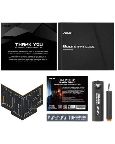 Видеокарта ASUS RX9070XT TUF GAMING COD BO7 SPECIAL EDITION OC 16GB GDDR6 256bit 3xDP HDMI 3FAN RTL (TUF-RX9070XT-O16G-COD-BO7)