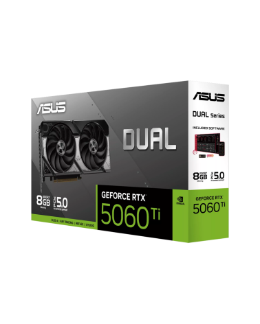 Видеокарта ASUS RTX5060Ti DUAL 8GB GDDR7 128bit 3xDP HDMI 2FAN RTL (DUAL-RTX5060TI-8G)