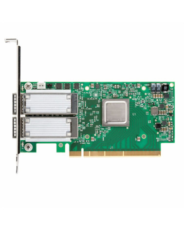 Сетевой адаптер Mellanox MCX516A-CCAT ConnectX-5 EN Network Interface Card 100 GbE Dual-Port QSFP28 PCIe3.0 x16 Tall Bracket ROH