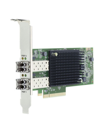 Сетевой адаптер Broadcom Emulex LPe35002-M2 Gen 7 (32GFC), 2-port, 32Gb/s, PCIe Gen4 x8, LC MMF 100m, трансиверы установлены, Up