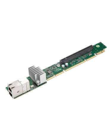 AOC-URG4N4-I2XT-O Network Ports: 2, Speed: 10GbE, Connectors: 2x RJ45, PCI-E slot: 1x PCI-E 4.0 x16