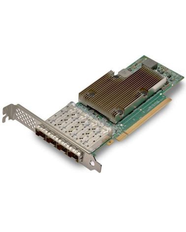 Сетевой адаптер Broadcom NetXtreme P425G (BCM957504-P425G)   4x25GbE (25/10GbE), PCIe 4.0 x16, SFP28, BCM57504, Ethernet Adapter