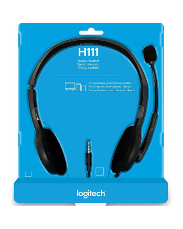 Гарнитура Logitech H111 |981-000593| 1 x 3.5мм, кабель 1.8м (057340)