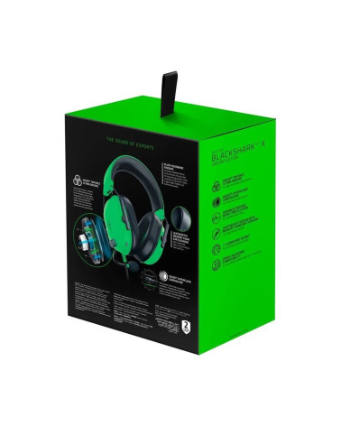 Проводные наушники Razer BlackShark V2 X, зеленый (RZ04-03240600-R3M1)
