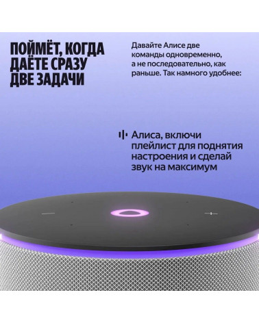Умная колонка Яндекс Станция Мини 3 Про с
Алисой, Zigbee, серый ( YNDX00059GRY)