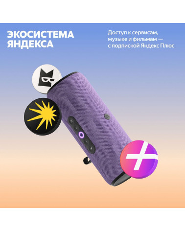 Портативная умная колонка Яндекс Станция Стрит с Алисой, 30 Вт,YNDX-00030VIO , фиолетовый