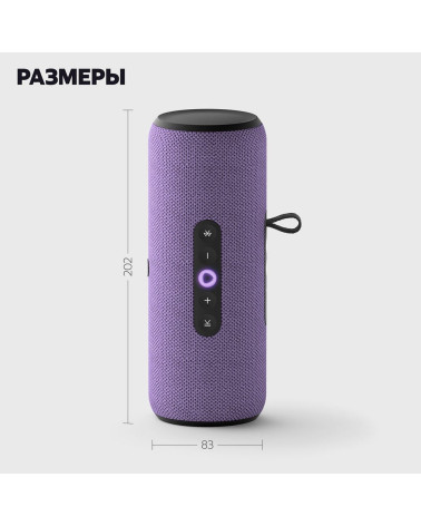 Портативная умная колонка Яндекс Станция Стрит с Алисой, 30 Вт,YNDX-00030VIO , фиолетовый