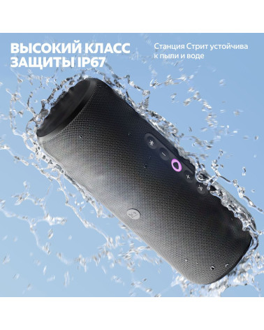 Портативная умная колонка Яндекс Станция Стрит с Алисой, 30 Вт,YNDX-00030VIO , фиолетовый