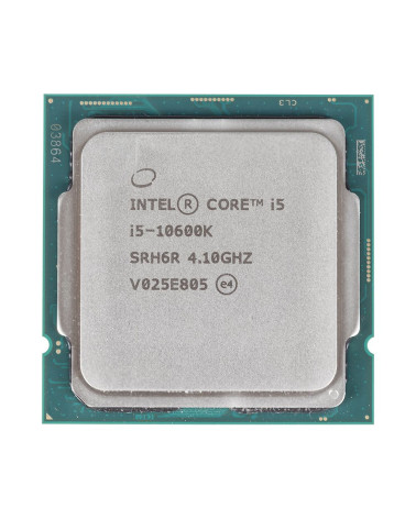 Центральный Процессор Intel Core I5-10600K OEM (Comet Lake, 14nm, C6/T12, Base 4,10GHz, Turbo 4,80GHz, UHD 630, L3 12Mb, TDP 125