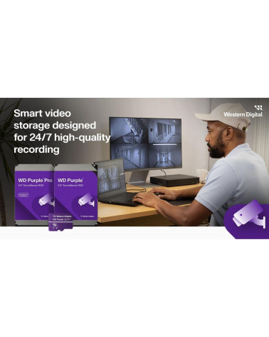 Жесткий диск Western Digital 3TB WD34PURZ HDD 3.5" Purple, SATA 6Gb / s (SATA-III), CMR 