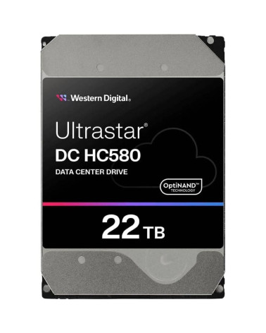 Жесткий диск серверный Western Digital 3.5" 22TB WD Ultrastar DC HC580 WUH722422ALE6L4 SATA 6Gb/s, 7200rpm, 512MB, 512e/4Kn 