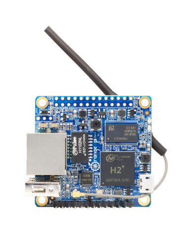 Одноплатный компьютер Orange Pi Zero (512MB) (RD012),   Allwinner H2+ 1.2GHz, 512Mb, LAN, WiFi, 1xUSB, microSD, 26xGPIO 