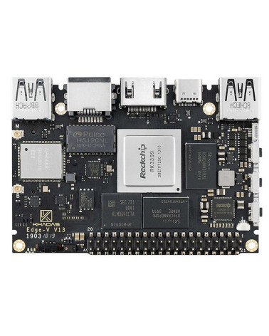 Одноплатный компьютер Khadas Edge-V Pro Rockchip RK3399, 64-bit Hexa-Core, KEGV-P-002 