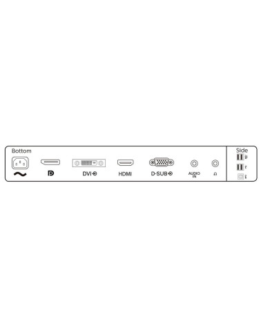 Монитор 23.8" PHILIPS 241B8QJEB  IPS, 1920x1080, 75Hz, 5ms, 250сd/m, 1000:1 | VGA, DVI, HDMI(1.4), DP(1.2), 2xUSB 3.0, 2xUSB 2.0