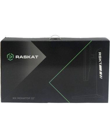 Монитор Raskat 32" I32U6D (IPS, 3840×2160, HDMI+DP+Audio output, 5 ms, 178°/178°, 1000:1, 60Hz, Black) 