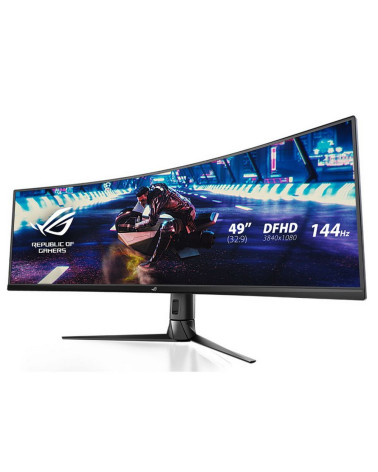 Монитор ASUS 49" XG49VQ VA 4K UHD(3840x2160) 144Hz DP 2xHDMI 2xUSB 4ms(GTG) 450cd/㎡ 32:9 Curved(1800R) 