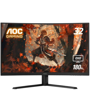 Монитор 31.5" AOC CQ32G4VE Curved VA, 2560x1440, 180Hz, 1ms, 300сd/m, 3500:1, HDR10 | 2xHDMI(2.0), DP(1.4) | InPSU, Vesa 100, Bl