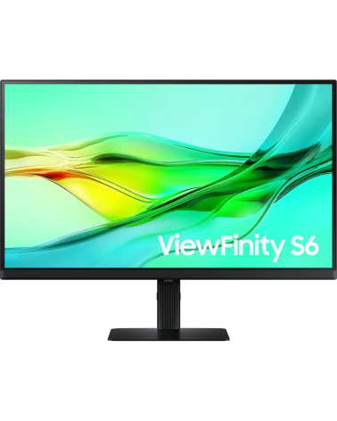 Монитор 27" SAMSUNG S27D604UAI ViewFinity S6 S60UD QHD Black (IPS, 2560x1440, HDMI+DP+Type C, LAN, 5 ms, 178°/178°, 350 cd/m, 10
