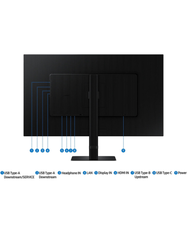 Монитор 32" SAMSUNG S32D804UAI ViewFinity S8 S80UD UHD  VA, 3840x2160, 60Hz, 5ms, 350сd/m, 3000:1, HDR10 | HDMI(2.0), DP(1.2), T