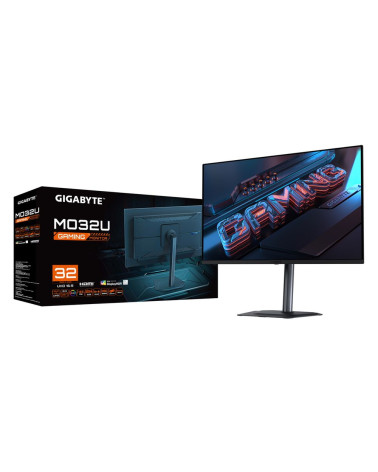 Монитор 31.5" Gigabyte MO32U Black  (31,5 " OLED, 3840 x 2160,165Hz, 2xHDMI 2.1, DP 1.4, 3xUSB 3.2, USB Type-C, 0,03 ms,178°/178