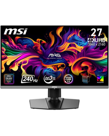 Монитор 26.5" MSI MAG 272UP QD-OLED X24  QD-OLED, 3840x2160, 240Hz, 0,03ms, 250сd/m, 1500000:1, HDR10 | 2xHDMI(2.1), DP(1.4a), T