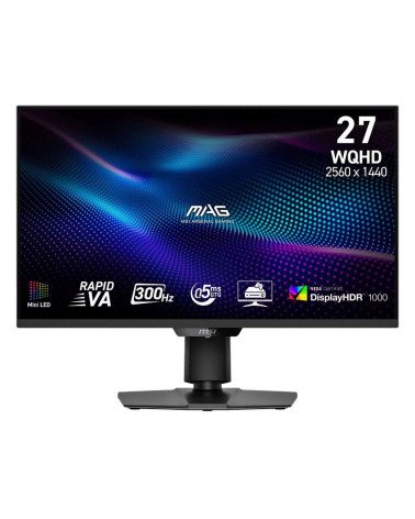 Монитор 27" MSI MAG 274QPF X30MV  Rapid VA, 2560x1440, 300Hz, 0,5ms, 400сd/m, 4500:1, HDR10 | 2xHDMI(2.1), DP(1.4a) | HAS, Pivot
