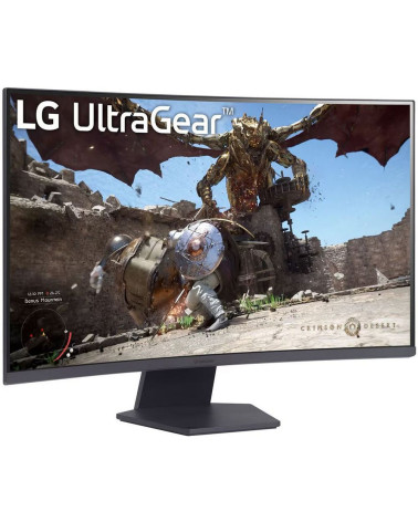 Монитор 31.5" LG 32GS60QC-B Black (VA, 2560x1440, HDMI+HDMI+DP, 1 ms, 178°/178°, 300 cd/m, 3000:1, 180Hz, Curved 1000R) 