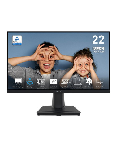 Монитор 21.45" MSI PRO MP225V  VA, 1920x1080, 100Hz, 4ms, 300сd/m, 4000:1,  | VGA, HDMI(1.4b) | InPSU, Vesa 100, Black 