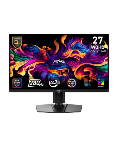 Монитор 26.5" MSI MAG 271QP QD-OLED X28  QD-OLED, 2560x1440, 280Hz, 0,03ms, 250сd/m, 1500000:1, HDR10 | 2xHDMI(2.1), DP(1.4a), T