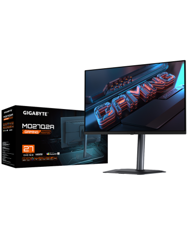 Монитор 26.5" Gigabyte MO27Q2A EK Black  (QD-OLED, 2560x1440, , 0,03 ms, 178°/178°, 250 cd/m, 1,5 млн: 1, 3xUSB3.0, USB Type-C, 