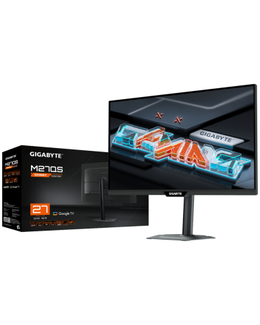 Монитор 26.5" Gigabyte M27QS EK Black (IPS, 2560x1440, 1ms, 178°/178°, 350 cd/m, 1200:1, 3xUSB3.0, USB Type-C, 180Hz, 2xHDMI 2.0