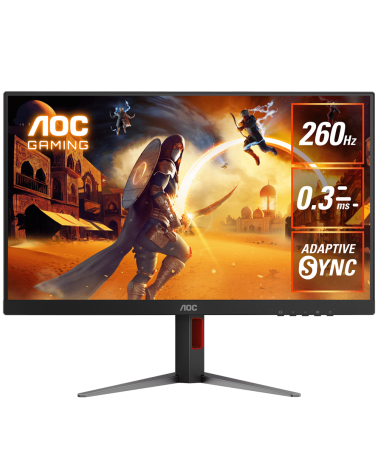 Монитор 27" AOC Q27G4Z Black  (2560x1440, IPS, 260Hz, 350cd, 0.3ms, HDMI-2.0, DP-1,4, Speakers, FreeSync, Flicker Free, Pivot, V