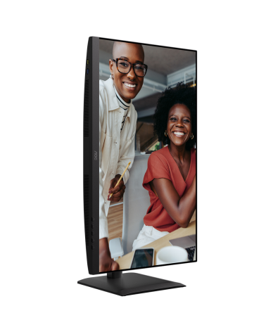 Монитор 27" AOC U27E4CV  IPS, 3840x2160, 60Hz, 4ms, 400сd/m, 1200:1 | 2xHDMI(2.1), DP(1.4), Type-C(PD-90W), 4xUSB 3.2, RJ45 | HA