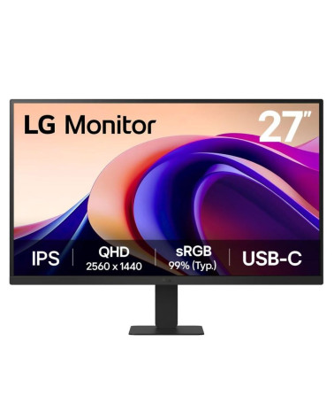 Монитор 27" LG 27U631A-B  IPS, 2560x1440, 100Hz, 5ms, 250сd/m, 1000:1, HDR10 | HDMI(2.0), Type-C(PD-15W) | ExPSU, Vesa 100, Blac