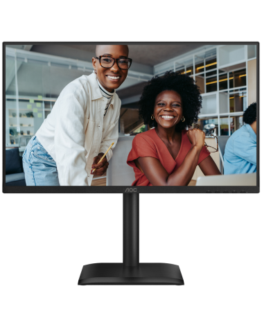 Монитор 23.8" AOC 24E4U Black (1920x1080, IPS, 120hz, 80M:1, 300cd, 4 ms, HDMI 1.4, DisplayPort 1.2, 4*USB, Speakers, Height adj