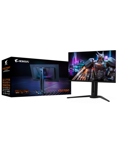 Монитор Badpack 27" Gigabyte AORUS FO27Q5P EK Black (QD-OLED, 2560×1440, 500Hz, 300 cd/m, 1,5M:1, 2xHDMI 2.1, DP 2.1 UHBR20, 1x 