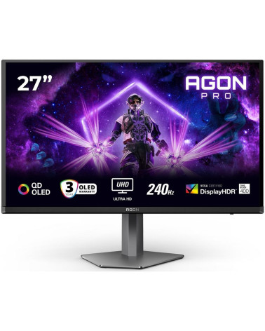 Монитор 26.5" AOC AGON AG276UZD  QD-OLED, 3840x2160, 240Hz, 0,03ms, 1000сd/m, 1500000:1, HDR10 | 2xHDMI(2.1), DP(2.1), Type-C(PD