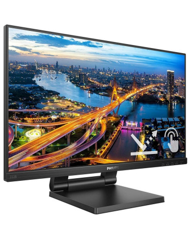 Монитор 21.5" PHILIPS 222B1TC Touch IPS, 1920x1080, 75Hz, 4ms, 250сd/m, 1000:1 | VGA, HDMI(1.4), DP(1.2),  3xUSB 3.2 | HAS, InPS