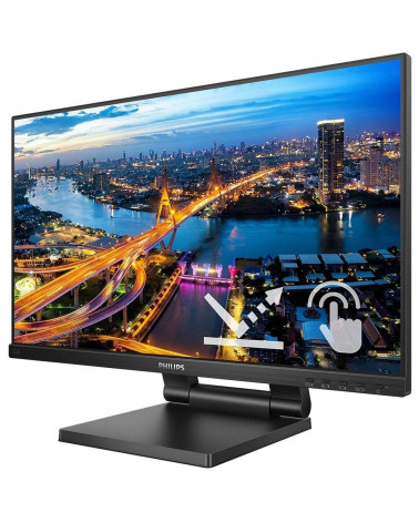 Монитор 21.5" PHILIPS 222B1TC Touch IPS, 1920x1080, 75Hz, 4ms, 250сd/m, 1000:1 | VGA, HDMI(1.4), DP(1.2),  3xUSB 3.2 | HAS, InPS