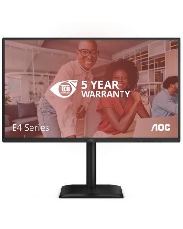 Монитор 27" AOC Q27E4U  IPS, 2560x1440, 120Hz, 4ms, 350сd/m, 1500:1 | HDMI(2.0), DP(1.4), 4xUSB 3.2 | HAS, Pivot, Swivel, InPSU,